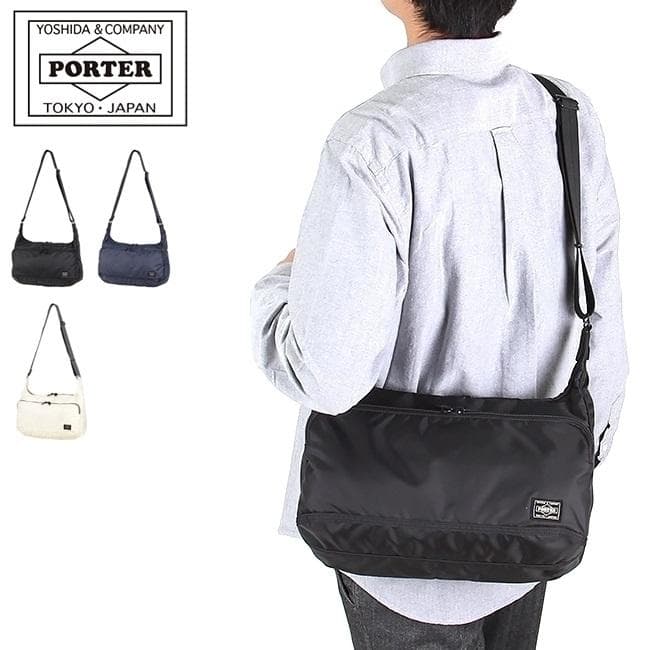 激美品　ポーター　フラッシュ　ショルダー　バッグ　L　カメラ　タンカー　旅行