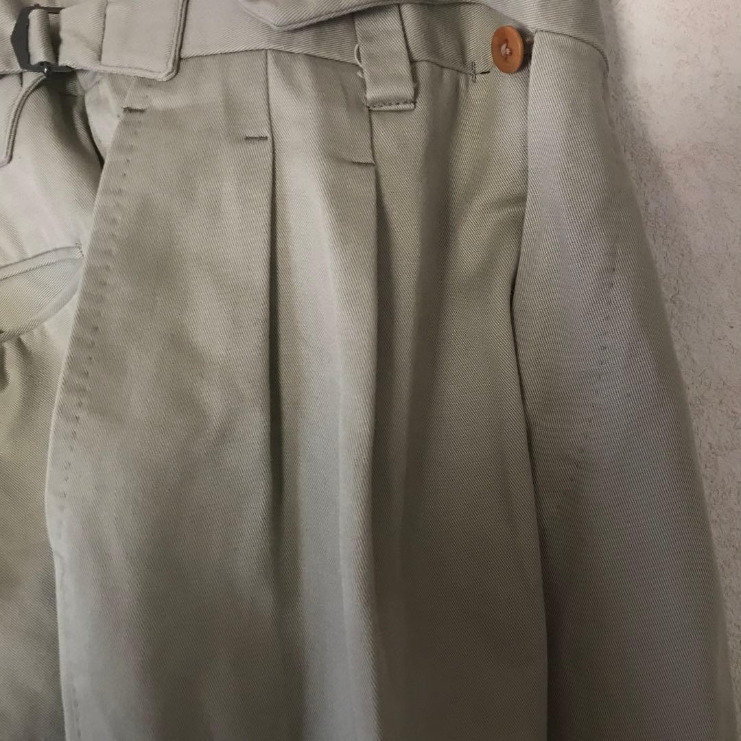 五十嵐トラウザーズ コットンスラックス beams f