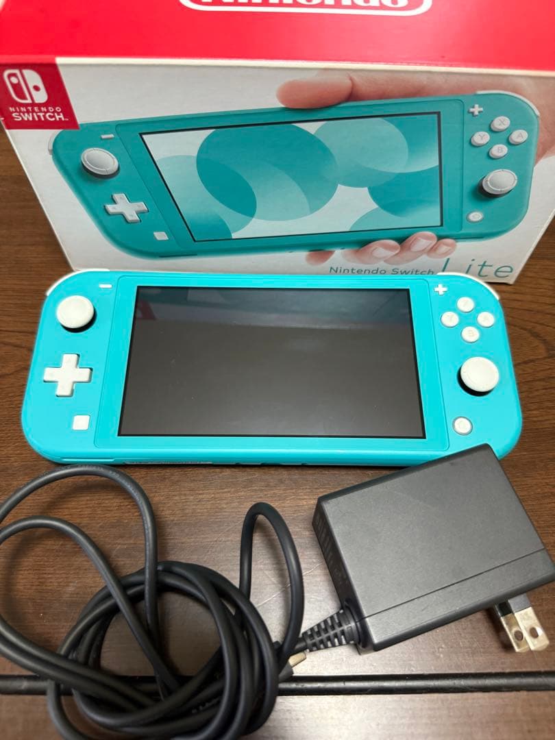 任天堂Switch Lite ターコイズ(箱&充電器付き)
