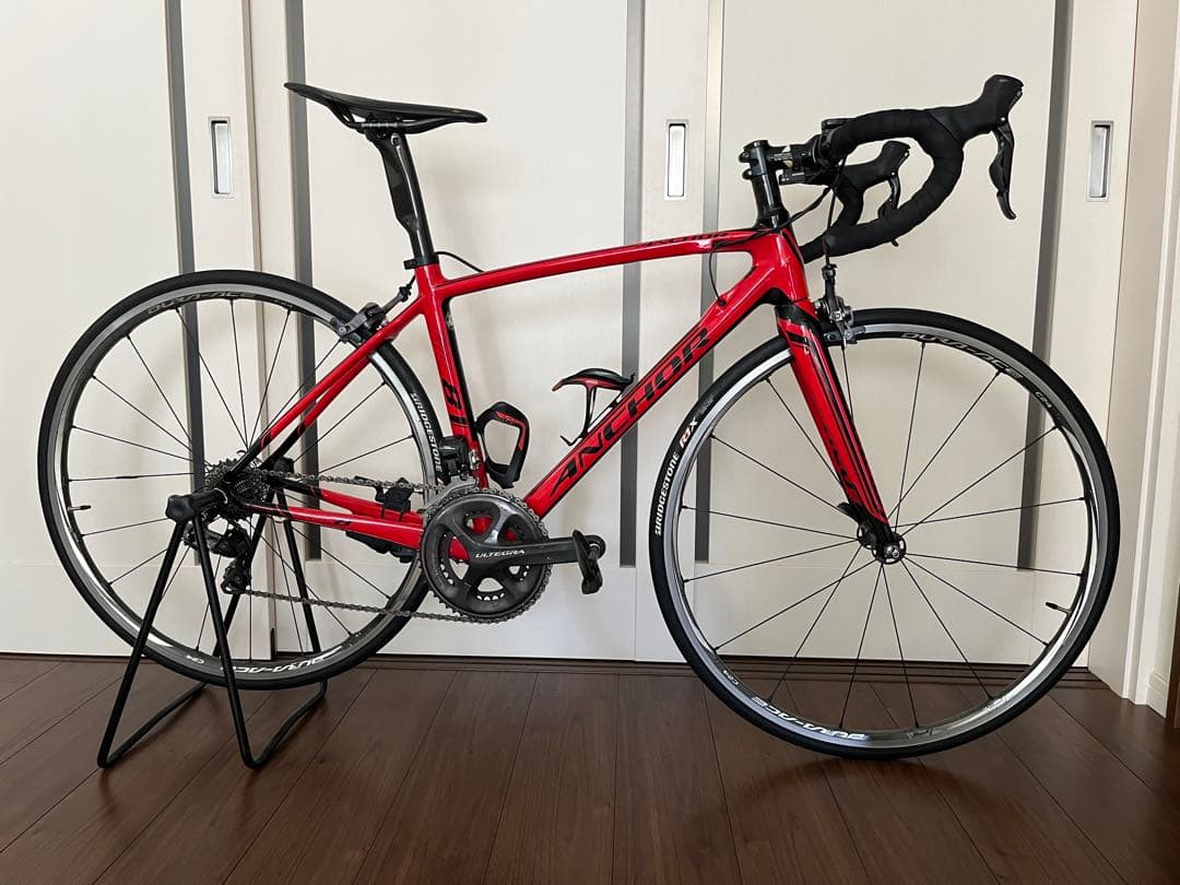 ANCHOR ロードバイク 22速 レッド