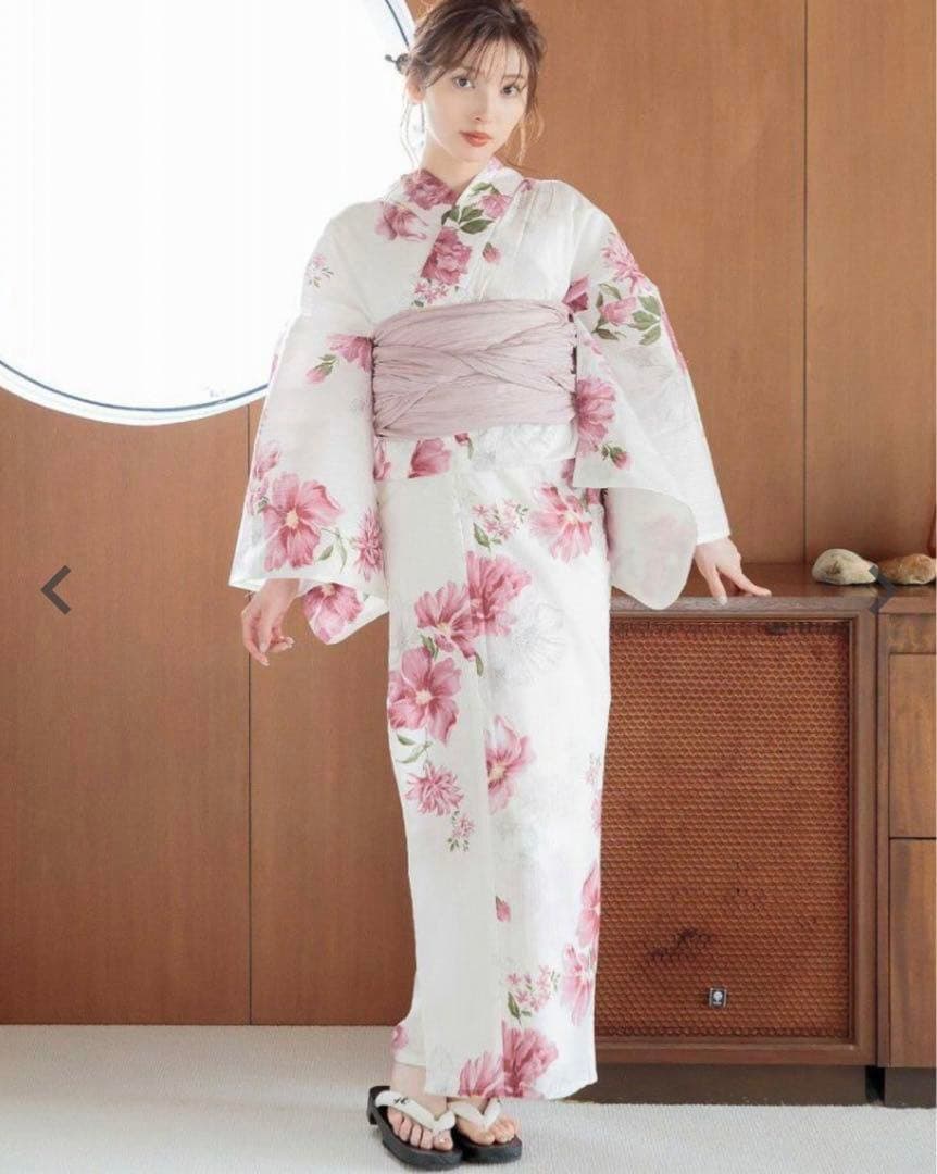 dita 朱風の花重ね 浴衣3点セット