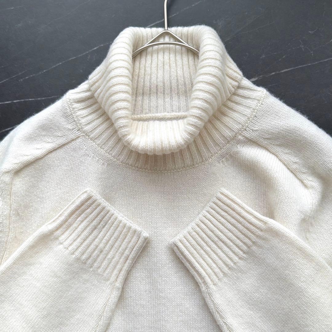 Falconeri カシミヤ100% タートルネックニット メンズM 白