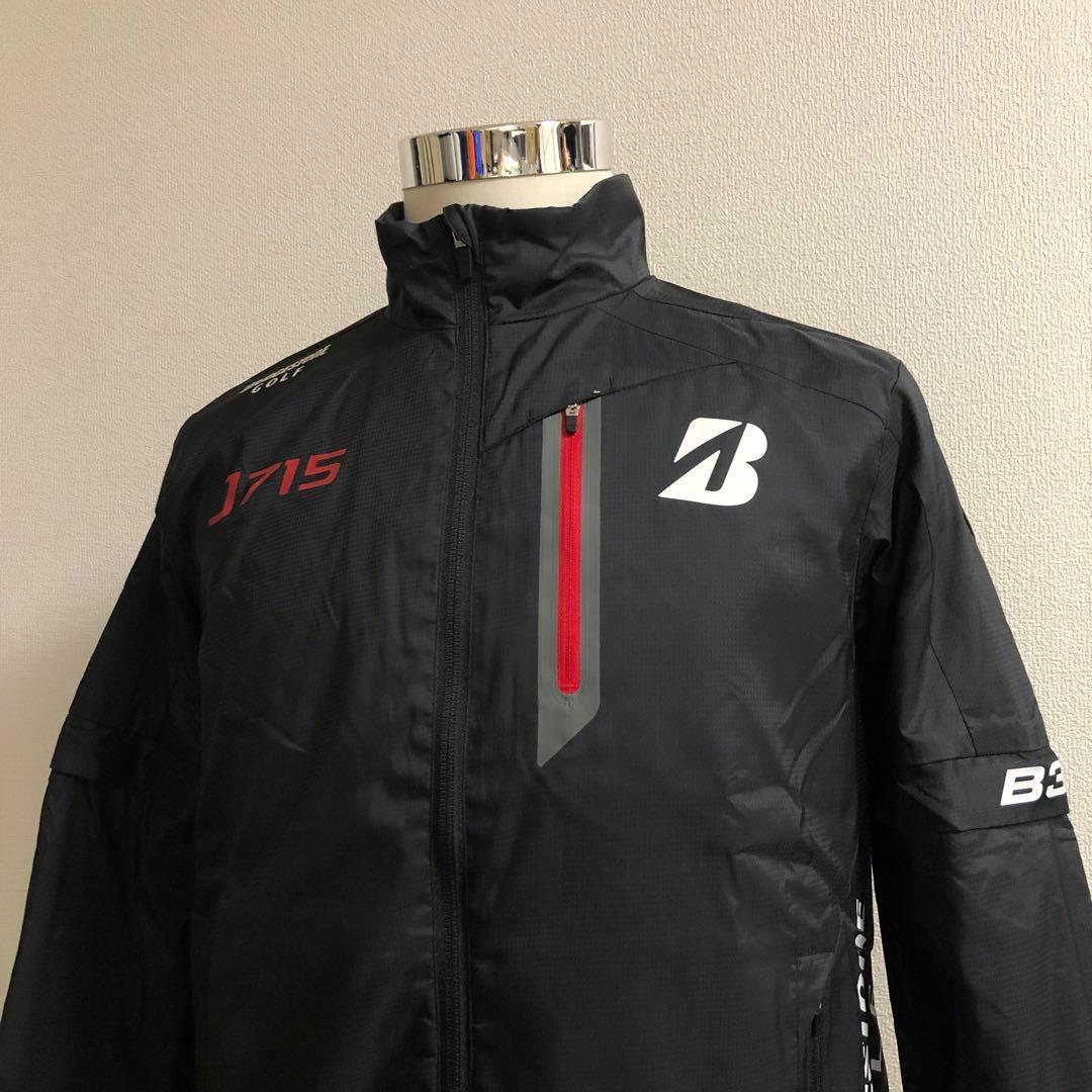 ブリヂストン ゴルフ★2way 撥水 ジップアップ ジャケット 蓄熱レッド M