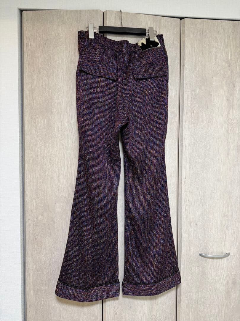 パンツ bed j.w. ford glitter flare pants
