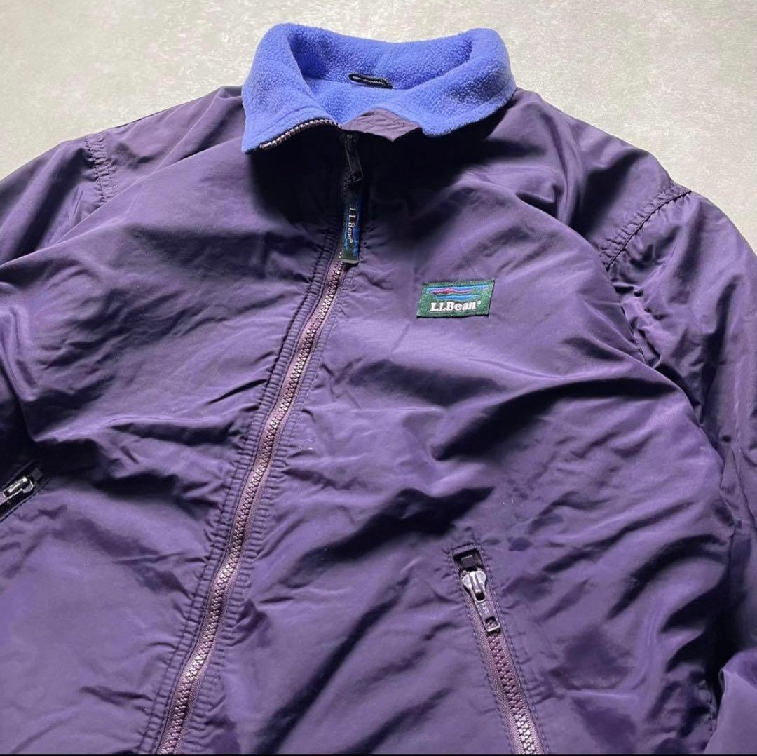 90s L.L.Beanナイロンジャケットパープルウォームアップシェルドシンチラ
