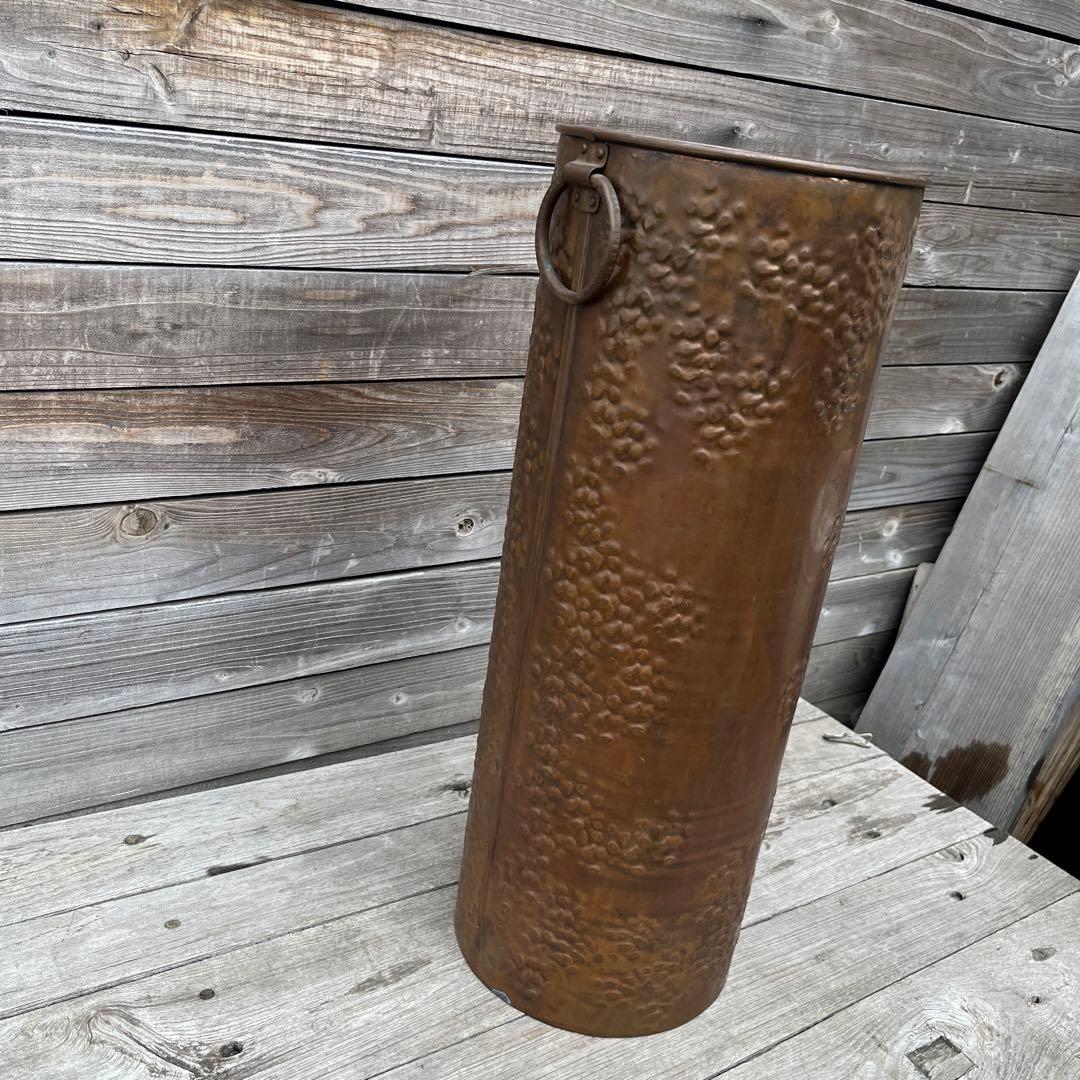 ヴィンテージ銅製　傘立て