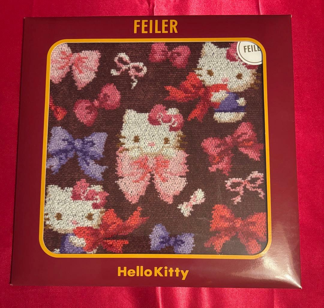 FEILER キティ ・ミッフィー クリームソーダ柄ハンカチ3枚・ぺぺランチ