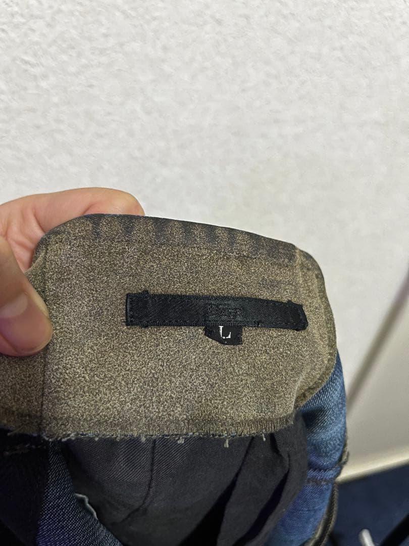 bajra バジュラ 牛革 レザーパンツ ジップデザイン Lサイズ