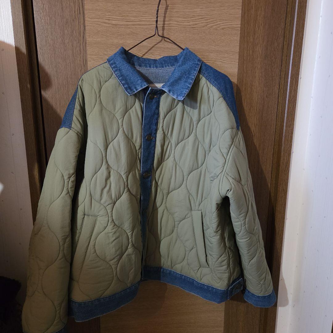 ニコアンド デニムキルトドッキングジャケット