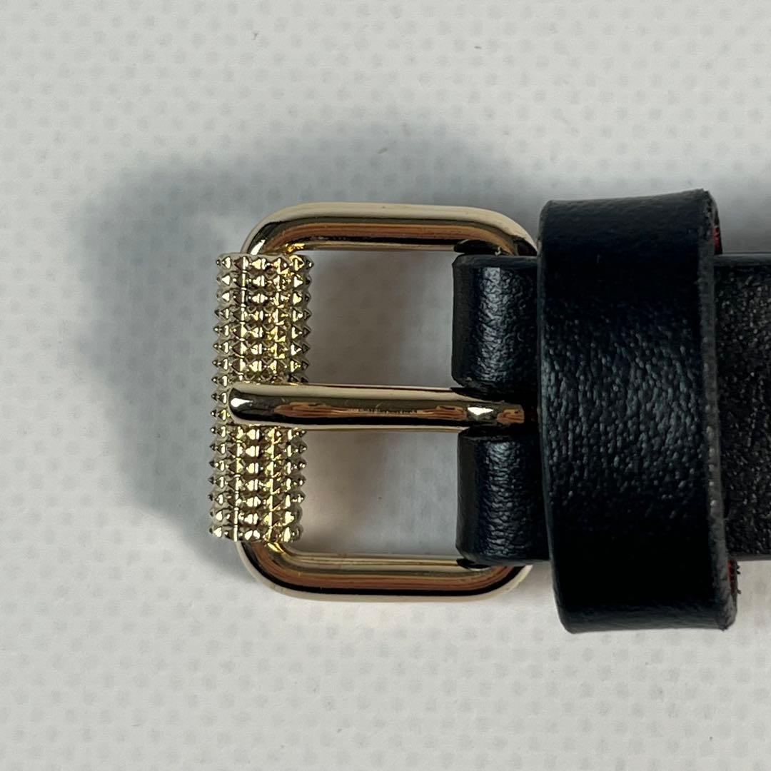 未使用級　Christian Louboutin スタッズ　レザーベルト