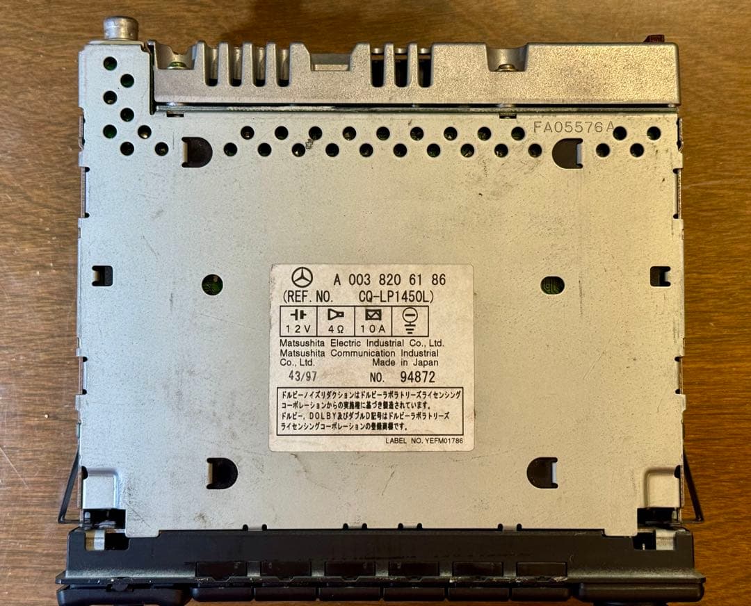 動作確認済整備品！旧車メルセデス純正カーオーディオW124 W140 R129