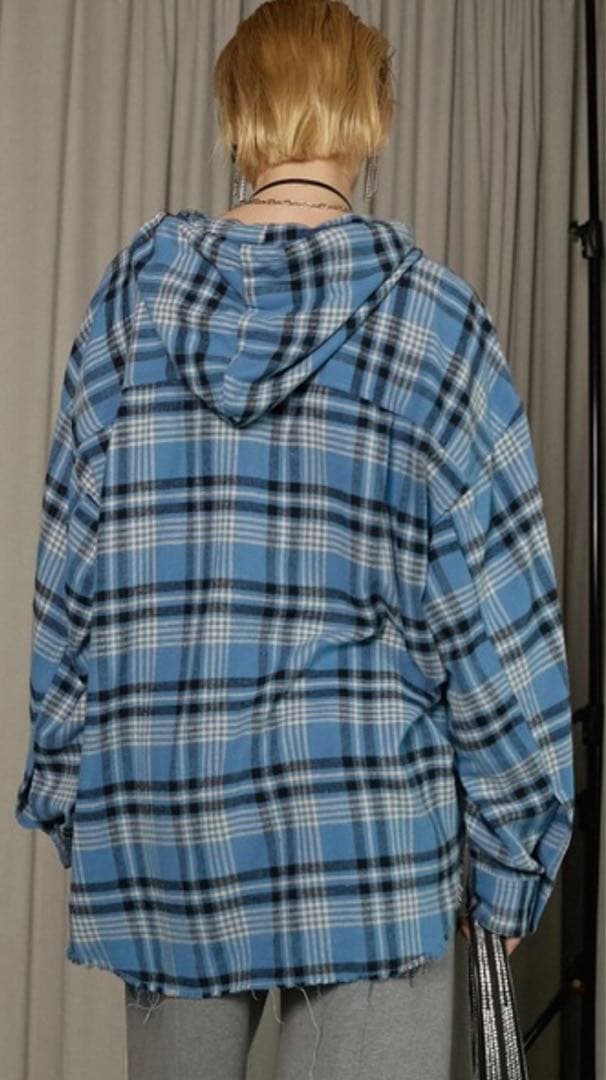 PRANK PROJECT フーデッドチェックシャツ