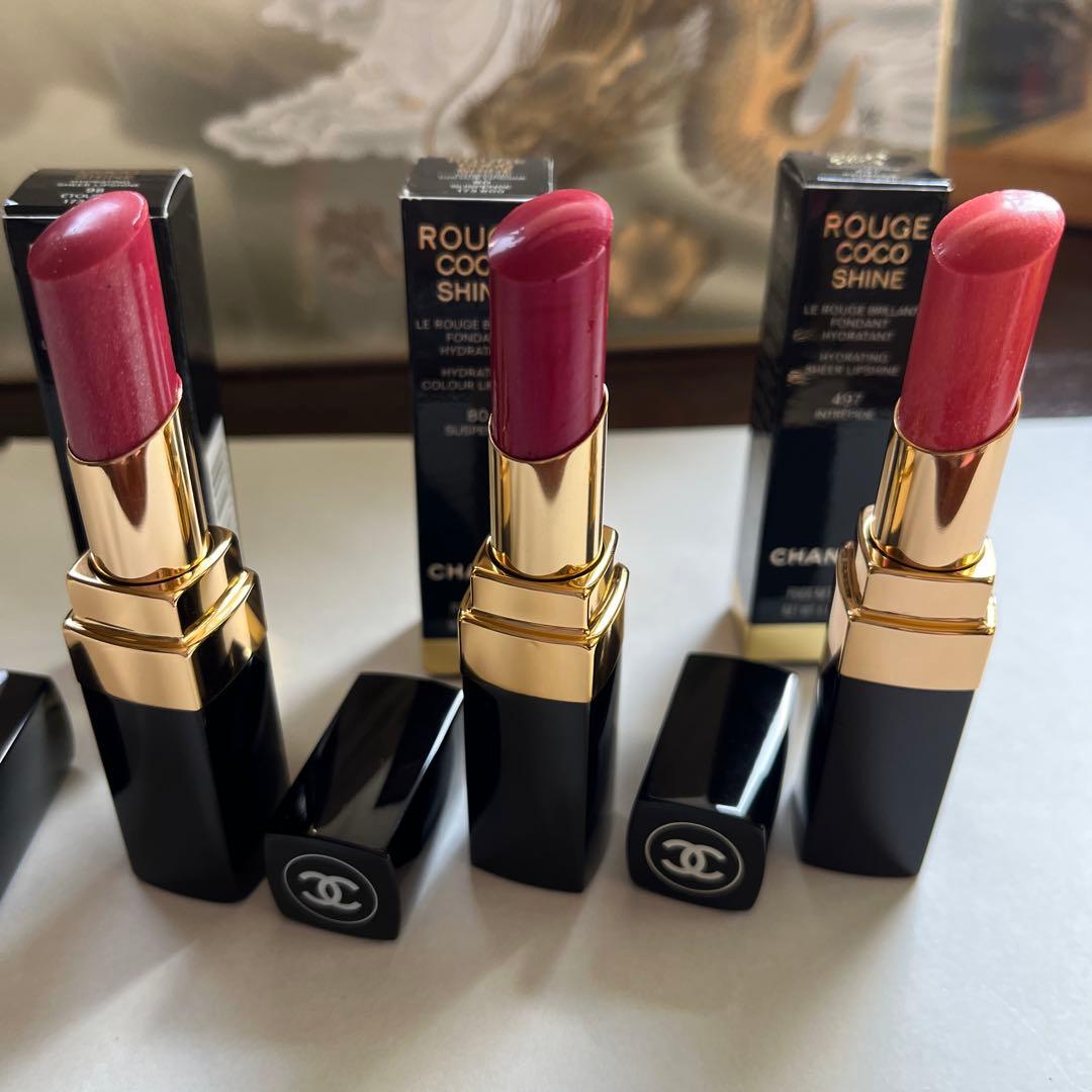 CHANEL ROUGE COCO SHINE 口紅 人気色3本セット　新古品