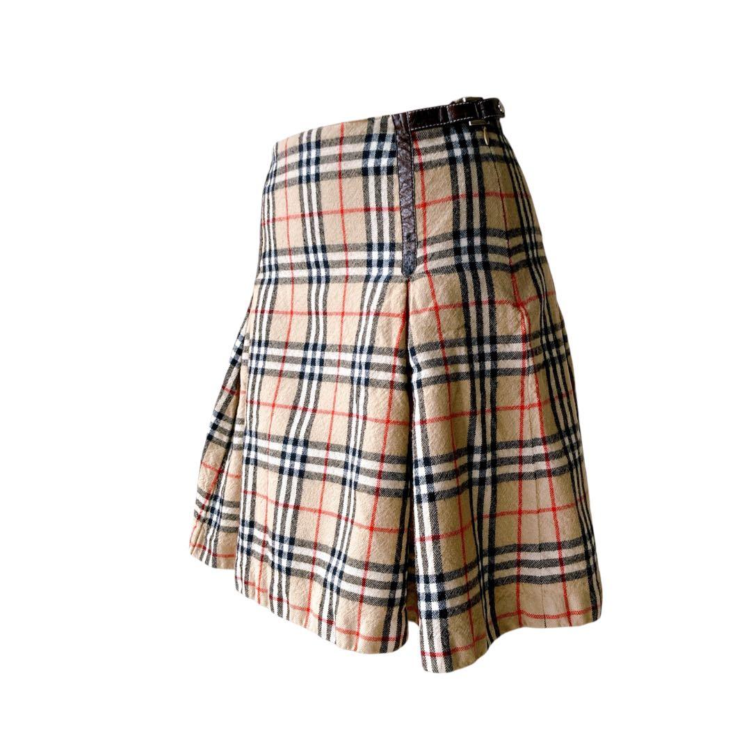 BURBERRY バーバリー プリーツ ミニ丈スカート ノバチェック柄 y2k