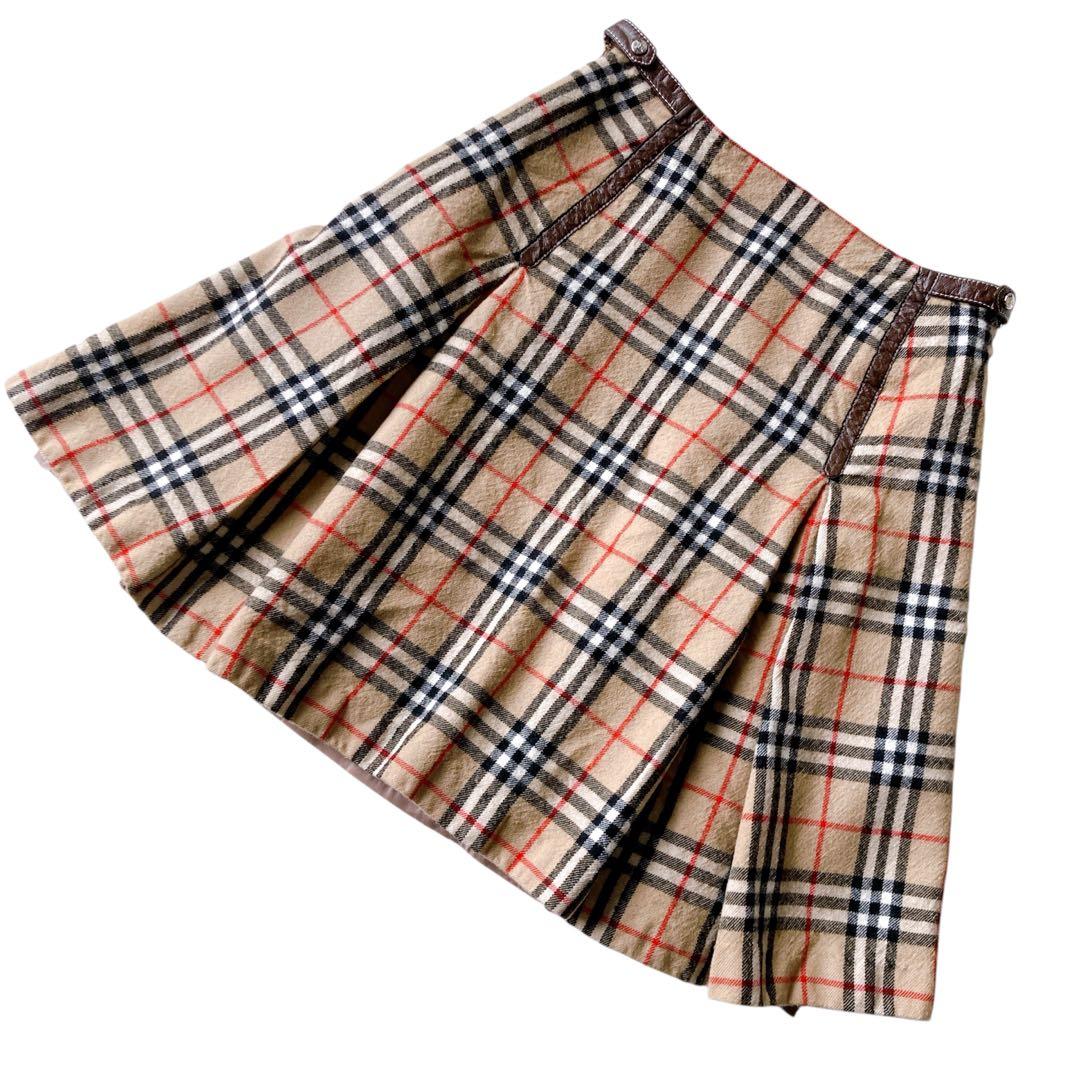BURBERRY バーバリー プリーツ ミニ丈スカート ノバチェック柄 y2k