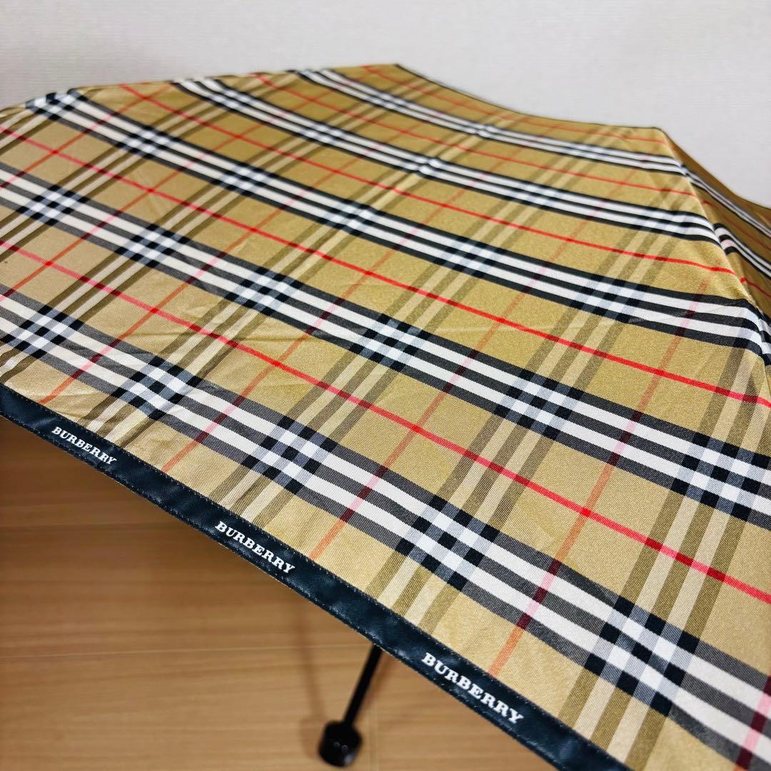 【極美品】BURBERRY バーバリー　折り畳み傘　ノバチェック　カバー付