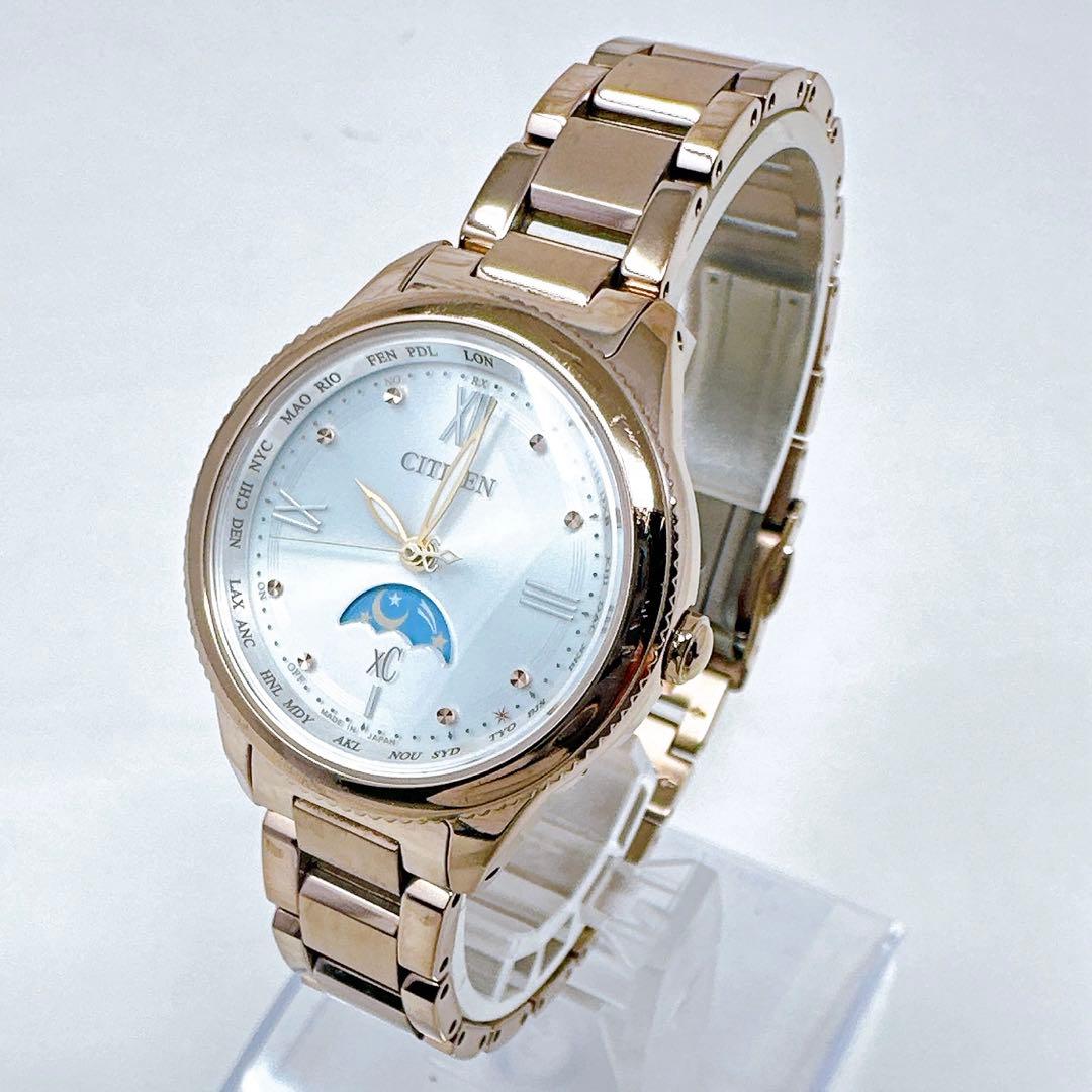 美品稼働 シチズン 腕時計 ダイチコレクション ムーンフェイズ 電波ソーラー