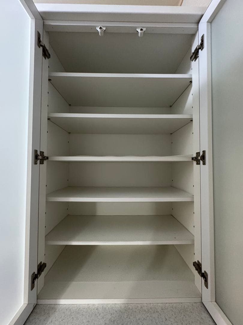 2023年購入ニトリアルミナ食器棚70幅開き戸ホワイト白