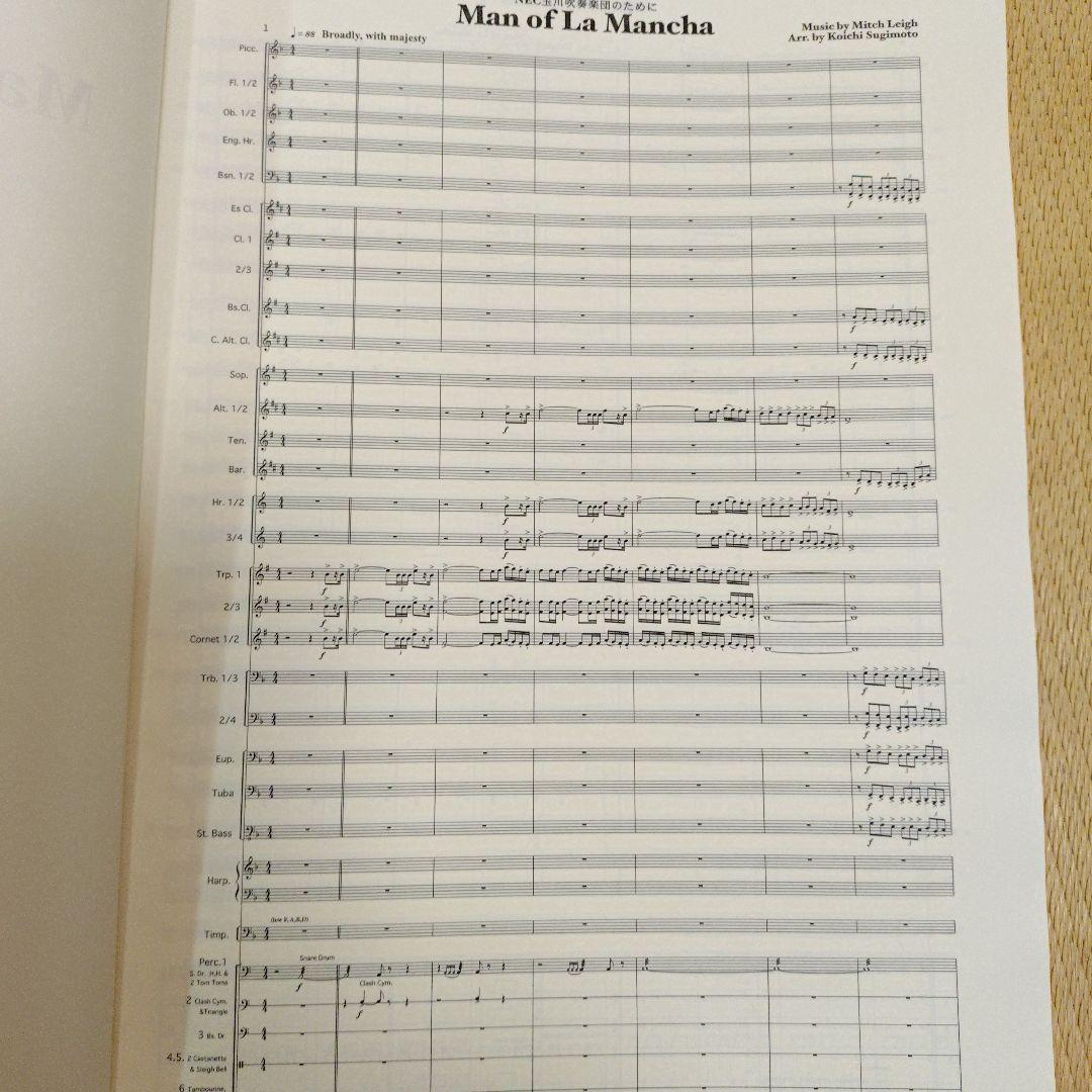 ラ・マンチャの男セレクション（吹奏楽楽譜）