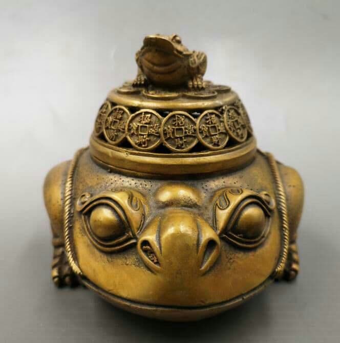 新品！純銅 细工 香炉 置物