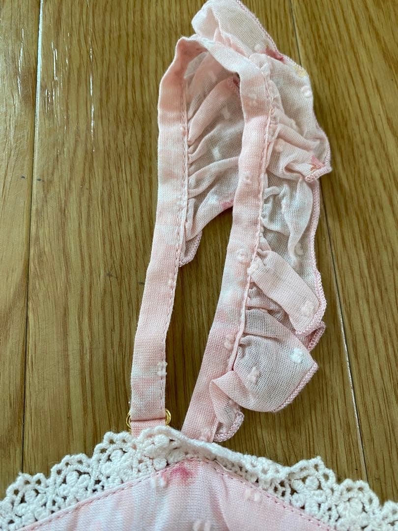 LIZ LISA 花柄リボンキャミワンピース チュニック ミニワンピ ピンク