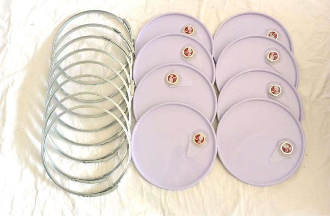 ペール缶用蓋バンド付　24枚セット ペール缶フタ