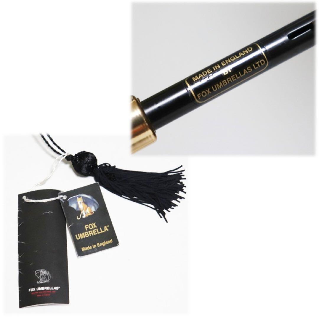 《フォックスアンブレラ》新品 英国王室御用達 英国製 上品刺繍 高級長傘 日傘