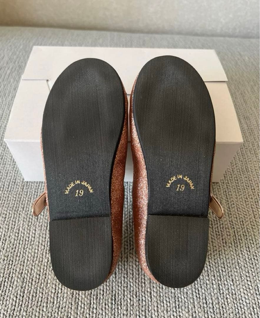 【美品】タルティーヌ エ ショコラ　ラメグリッターシューズ　19cm