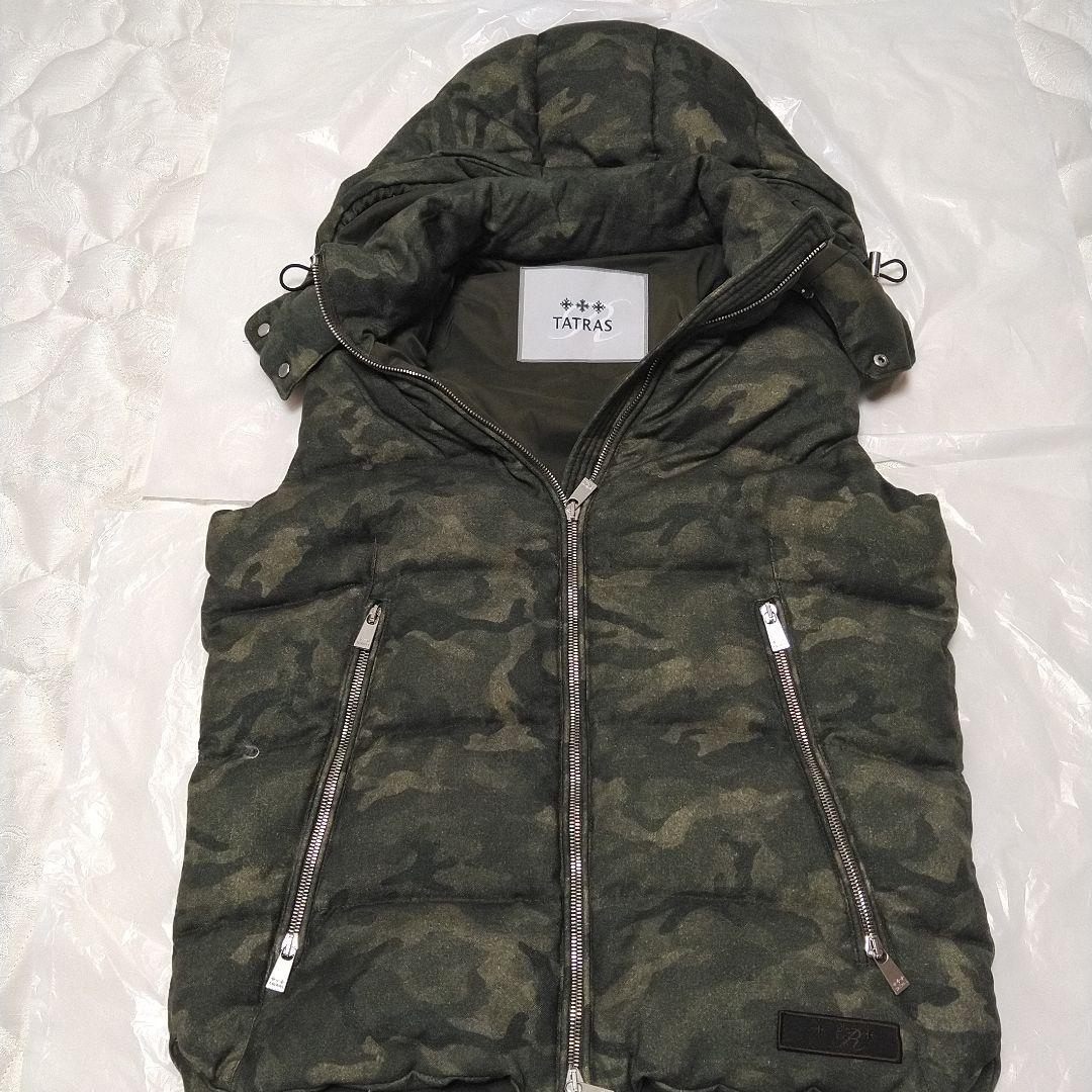 TATRAS ダウン ベスト フード パーカー タトラス 迷彩02