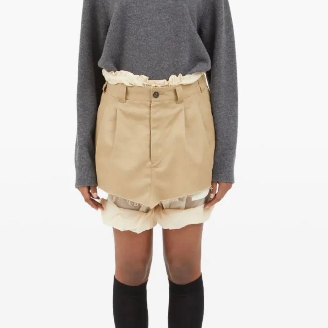 【着画あり】24AW maison margiela レイヤード　ショートパンツ