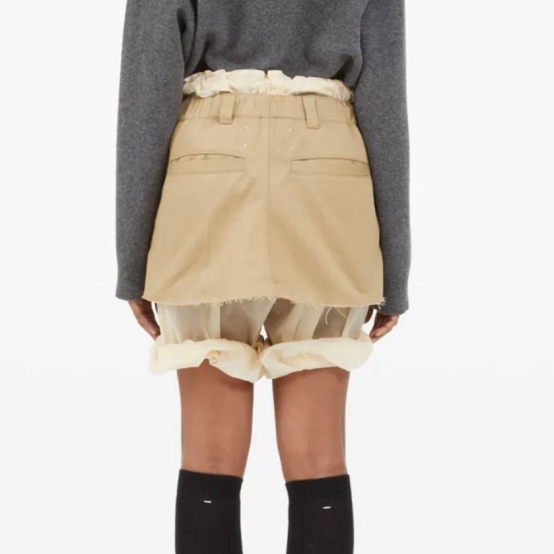 【着画あり】24AW maison margiela レイヤード　ショートパンツ