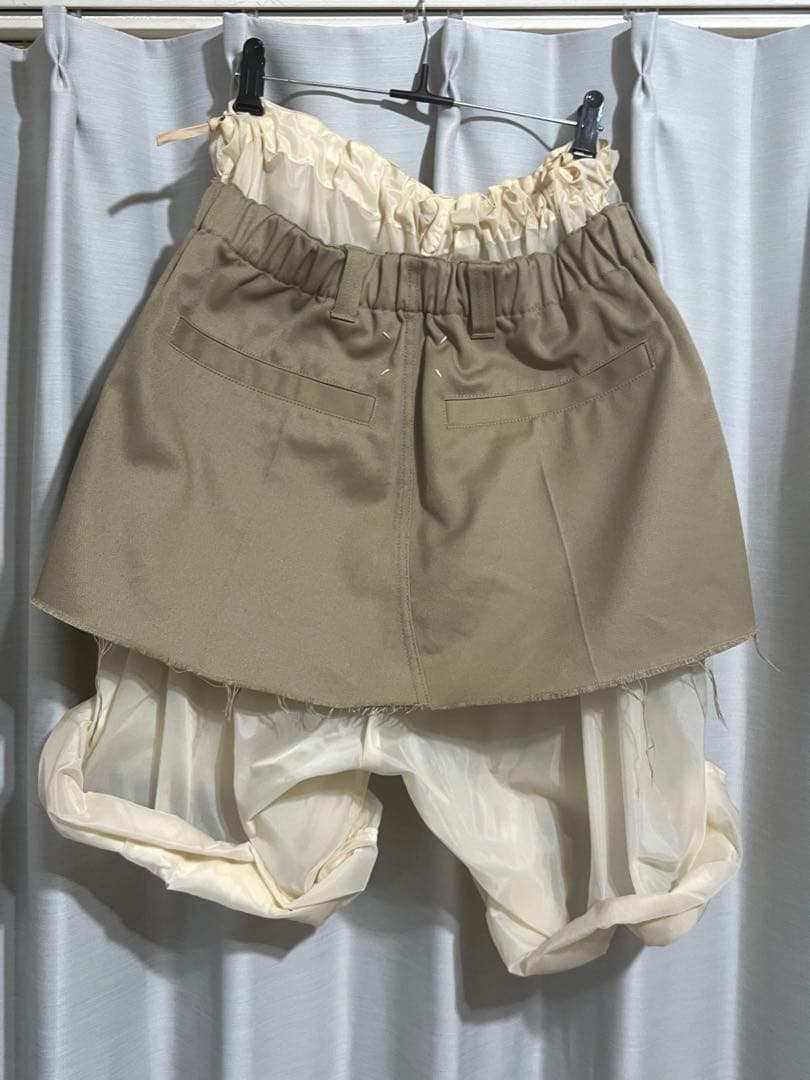【着画あり】24AW maison margiela レイヤード　ショートパンツ