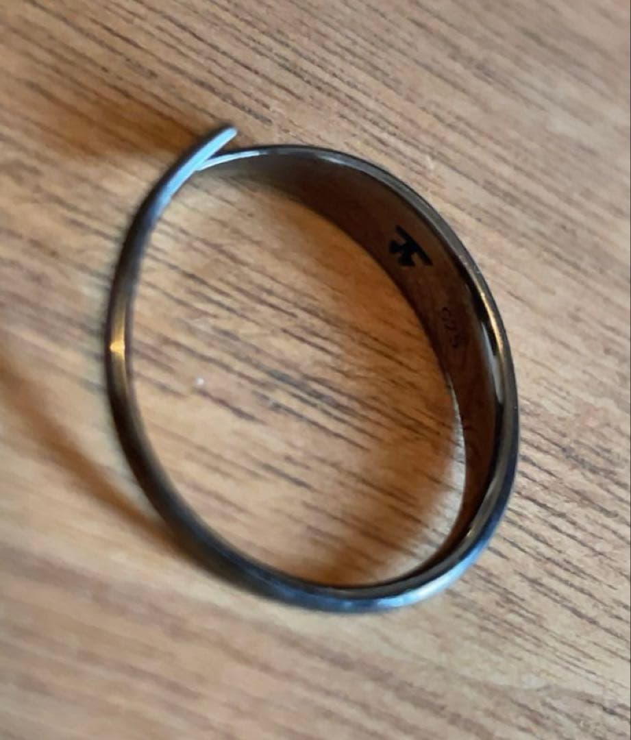 TOM WOOD フープピアス ブラック シルバー925 両耳用