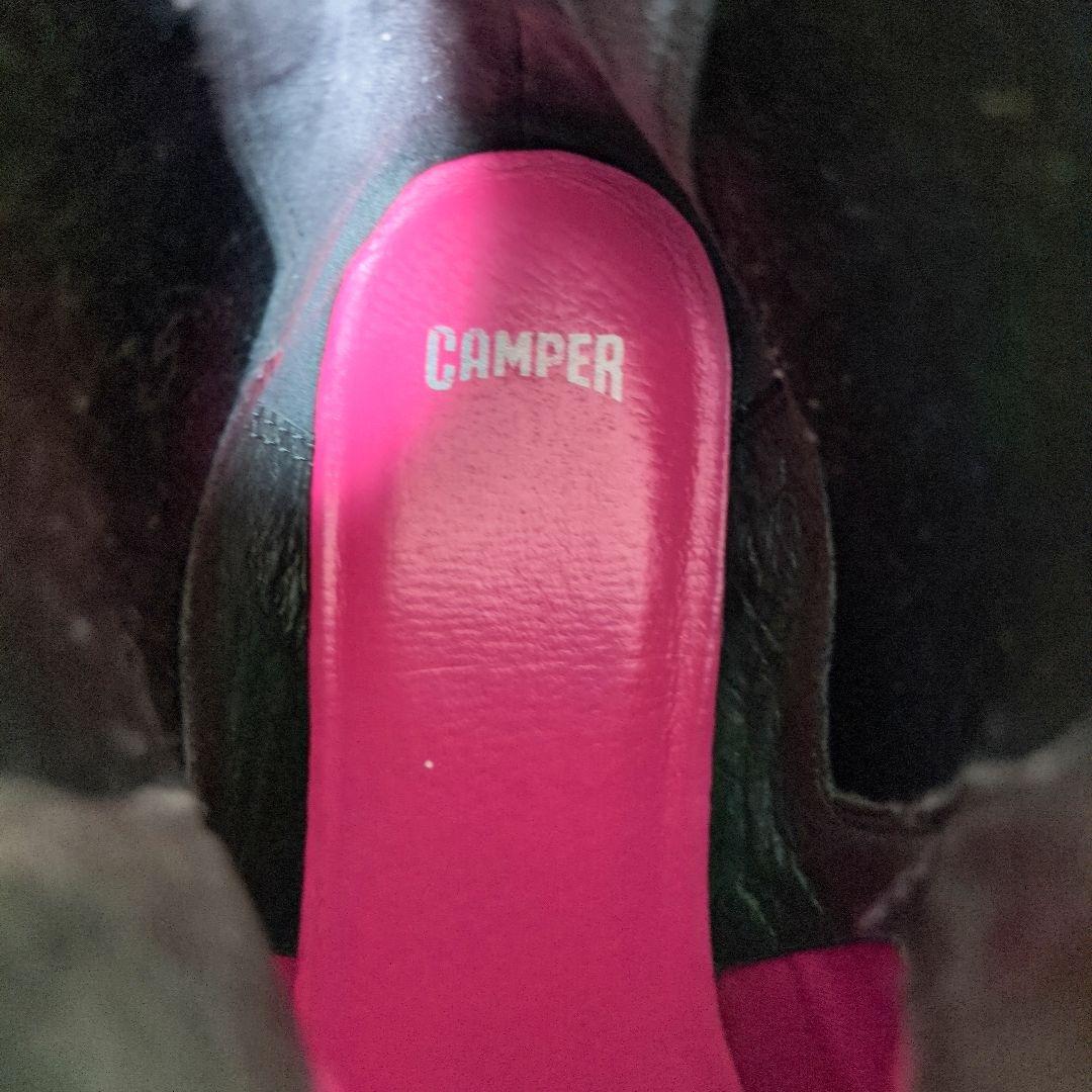 美品　CAMPER　カンペール　サイドゴアブーツ　ショートブーツ　レザー　24