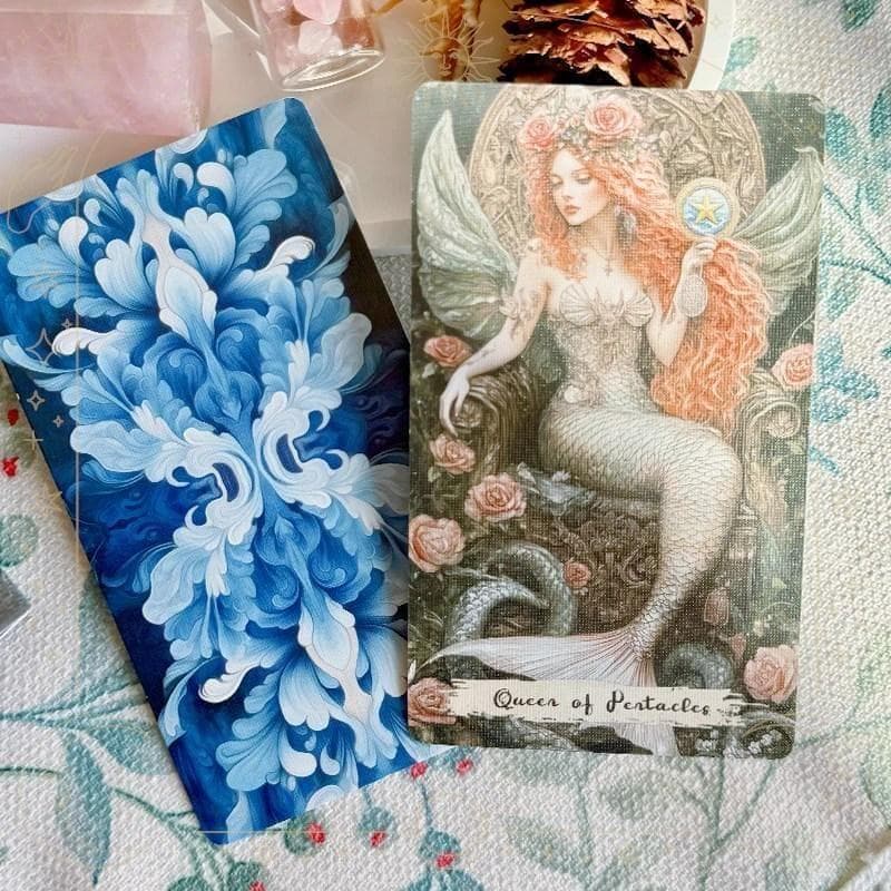 【正規品タロットカード】繊細な美麗イラスト✨マーメイドや海の精霊たちのタロット