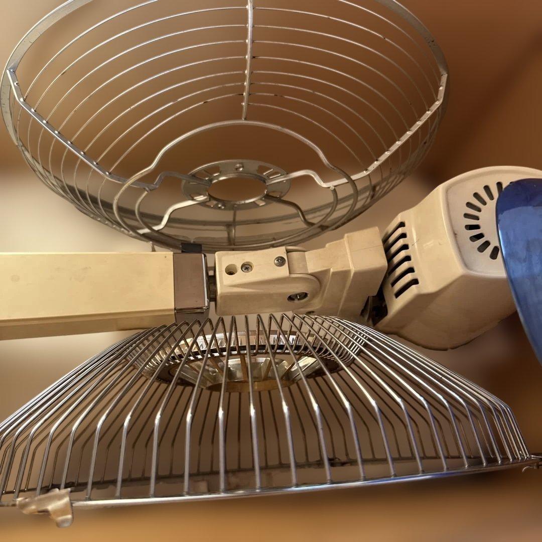 ナショナル　扇風機　30センチ　F-30L1C 松風　パープル木目【E217】