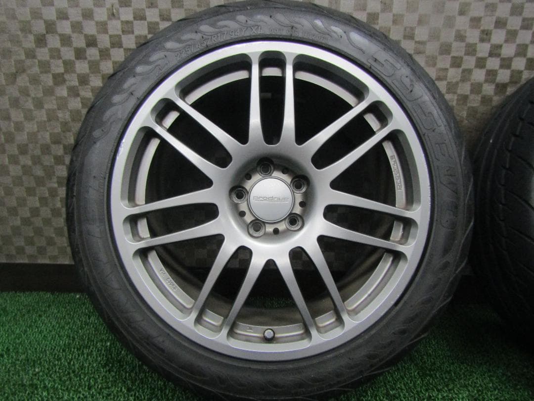 ☆送料込☆バリ溝☆良好品☆ブリヂストン製☆鍛造品☆プロドライブ 17インチ 4本