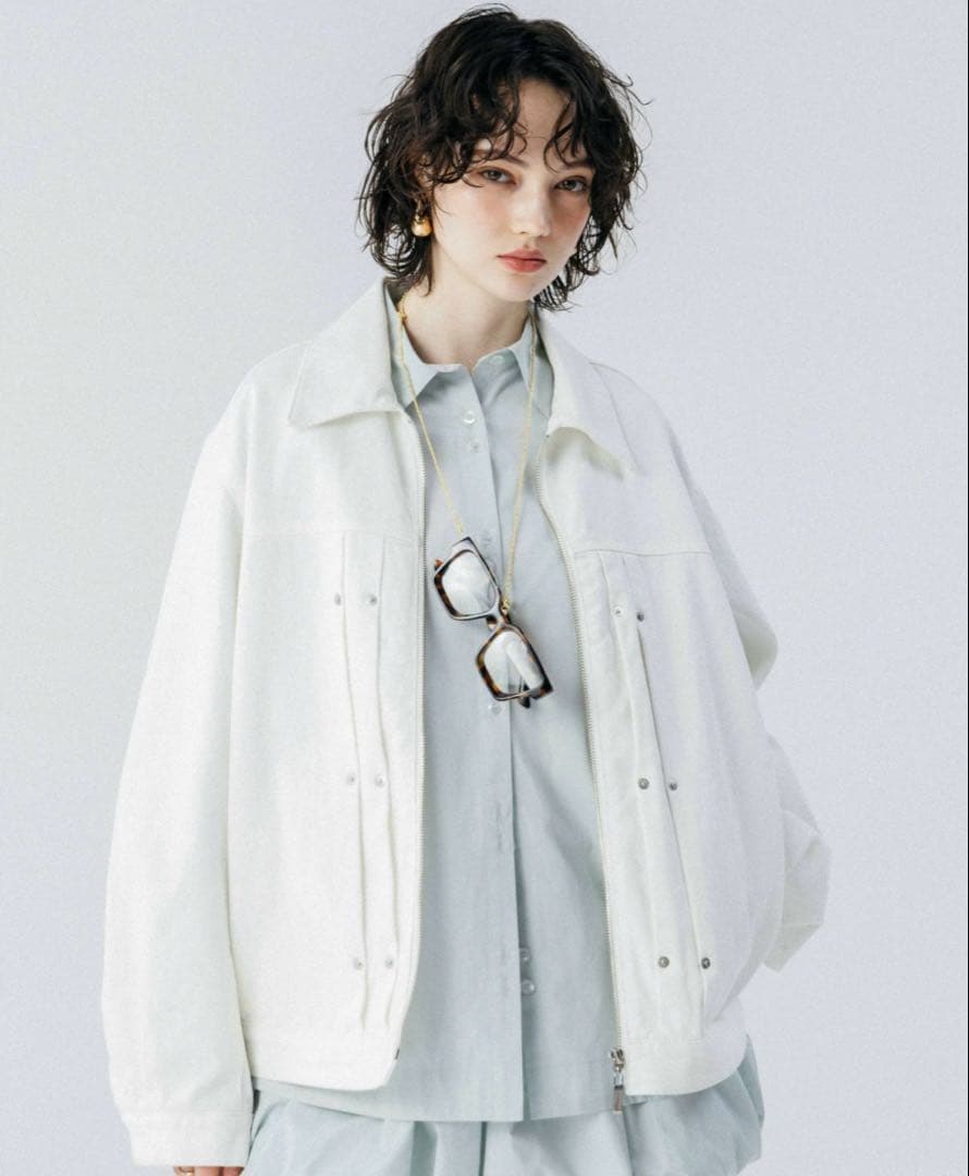 ジャケット・アウター THE TOE Olympia Denim Jacket white