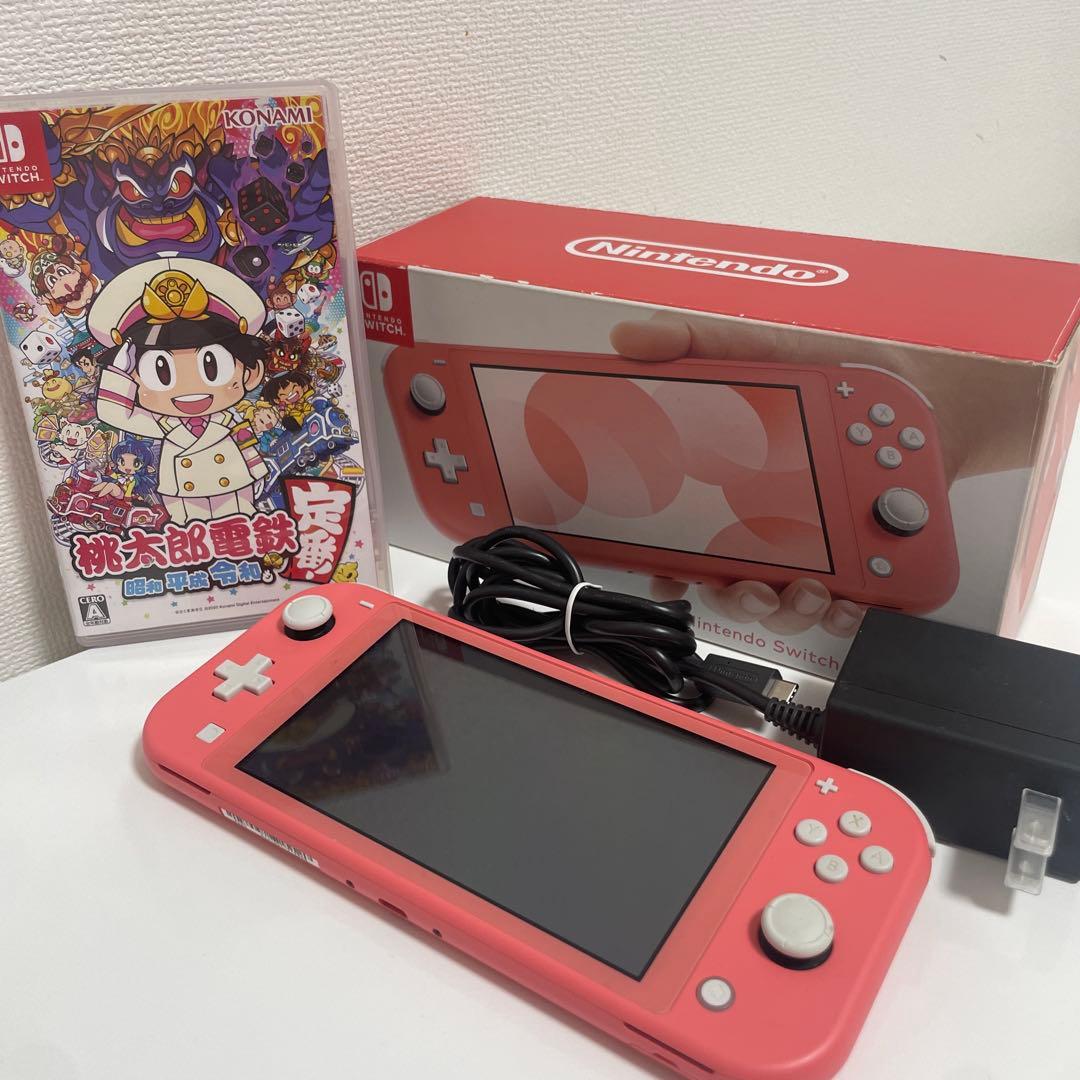 Nintendo Switch Lite ピンク 本体 + 桃鉄ソフト+箱付き