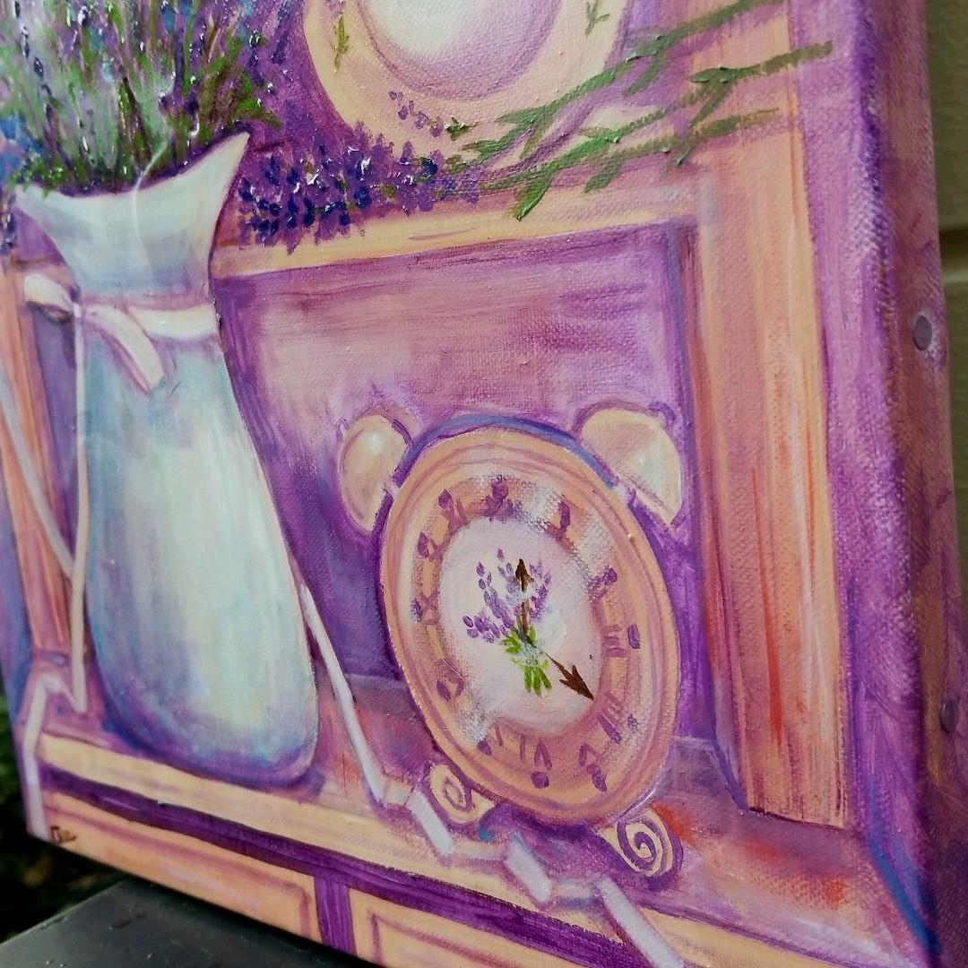 油絵　専用　いやしのラベンダーコーナー