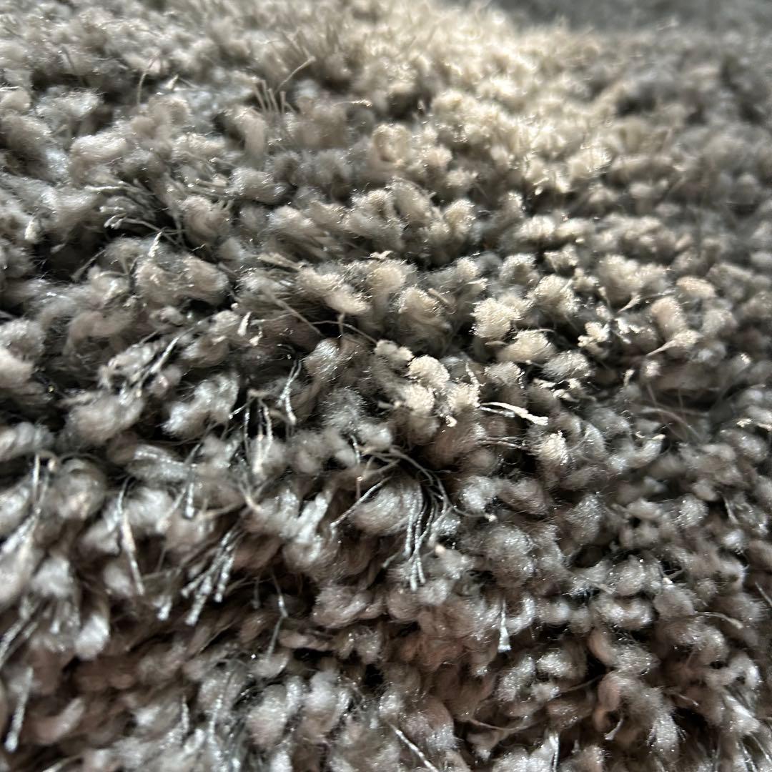 美品 prevell カーペットフワフワ グレー ラグ トルコ製