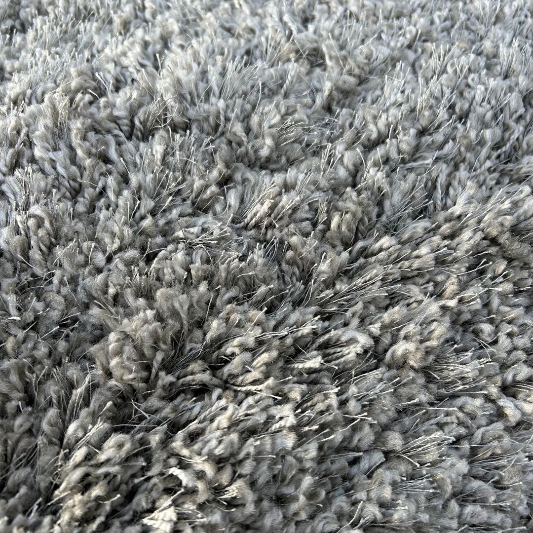 美品 prevell カーペットフワフワ グレー ラグ トルコ製