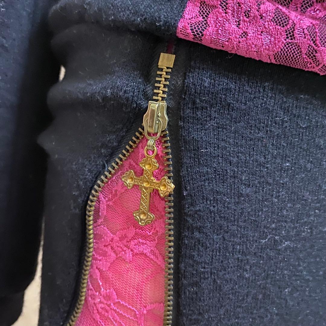 レア 当時物 派手 レースリボン ミニワンピ 平成ギャル 姫ギャル