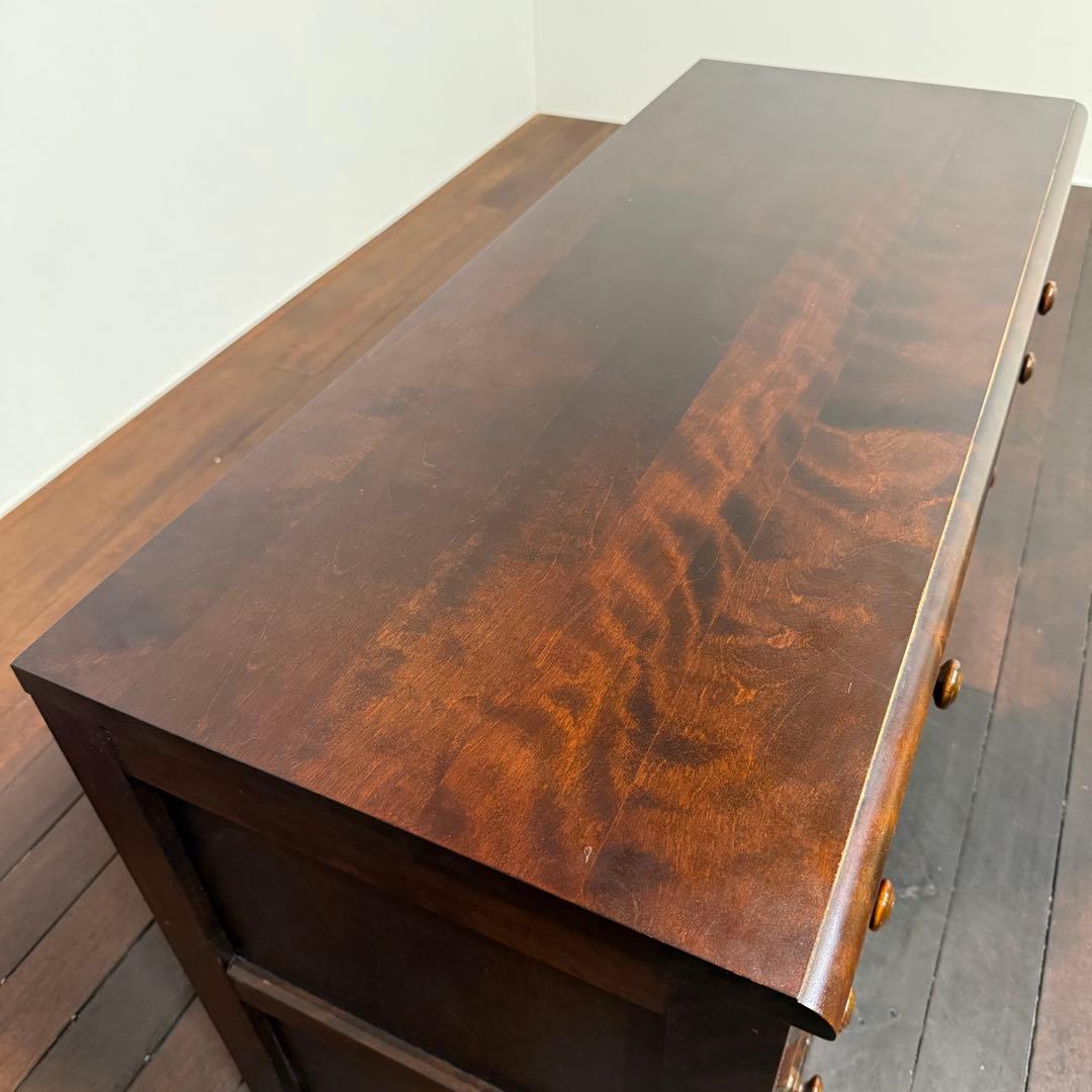 H110K37 北海道民芸家具 4段チェスト