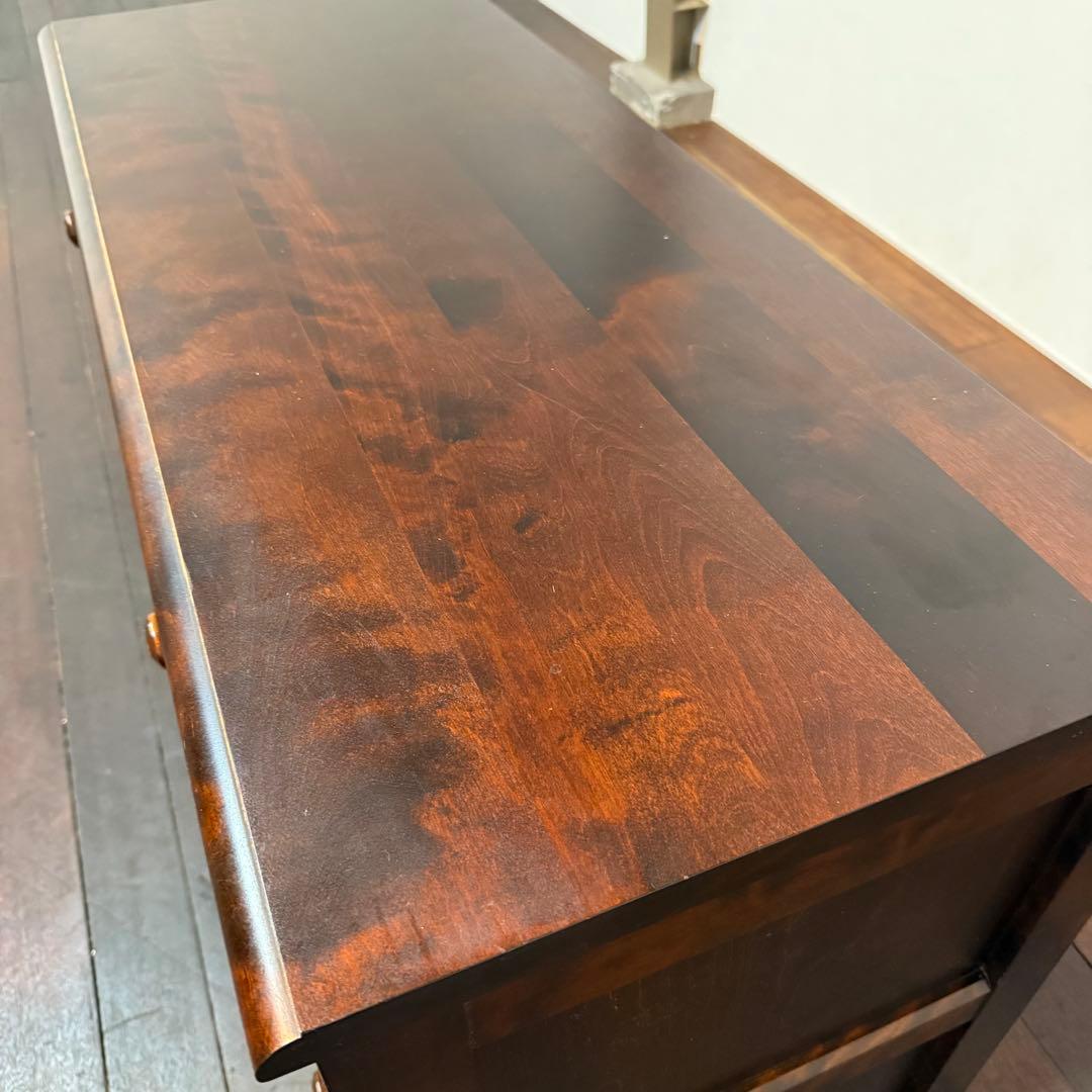 H110K37 北海道民芸家具 4段チェスト