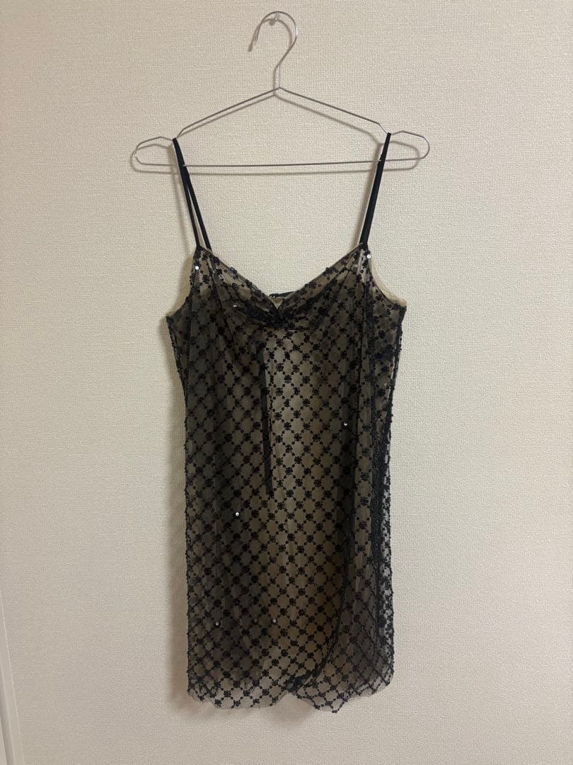 MAISON SPECIAL フラワービーズキャミチュニック