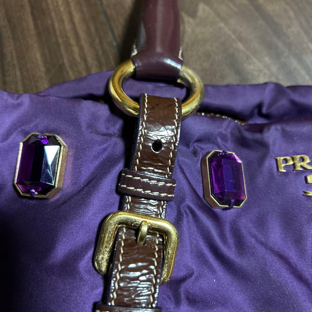 PRADA 紫 ナイロン バッグ