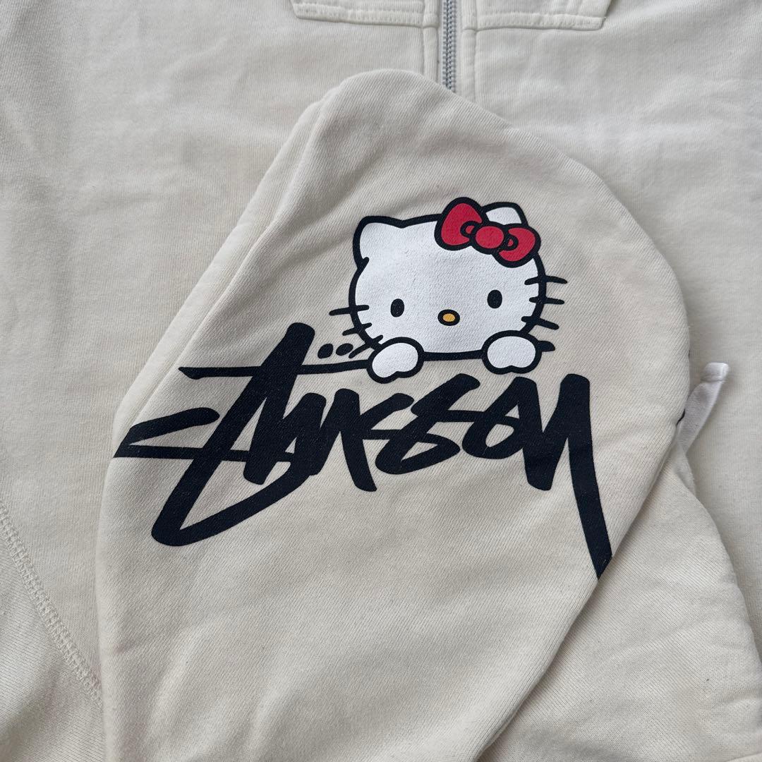 Hello Kitty x Stussy パーカー Mサイズ ホワイト