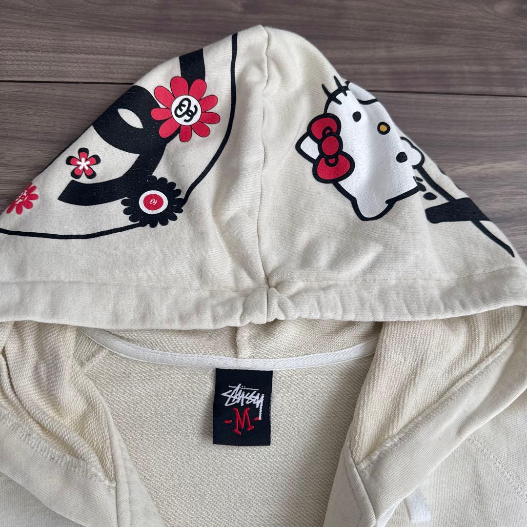 Hello Kitty x Stussy パーカー Mサイズ ホワイト