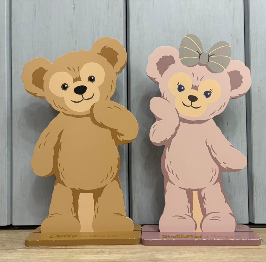 ディズニー30周年 ダッフィー＆シェリーメイ 木製ウッドボード 刻印有
